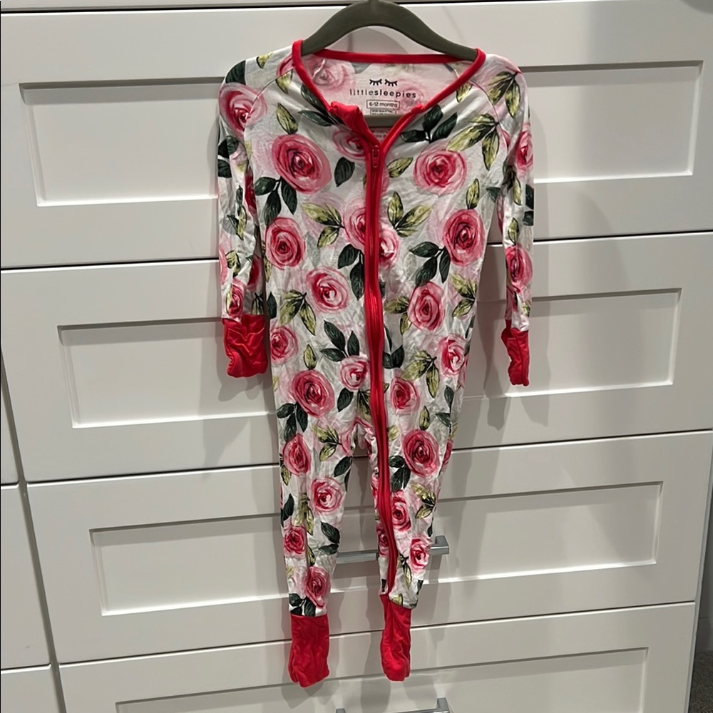 Little Sleepies Rose Design Zippy 6-12 months